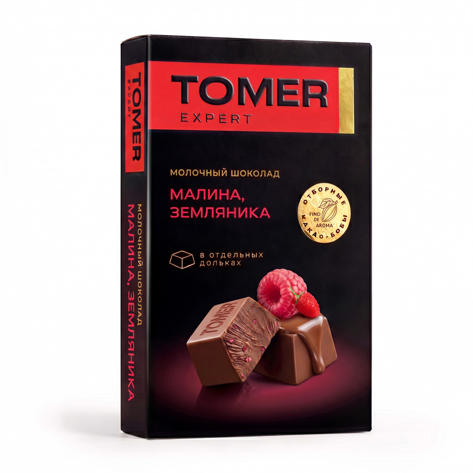  Фабрика Томер   Молочный шоколад Малина-Земляника, 90г  в Новоуральске