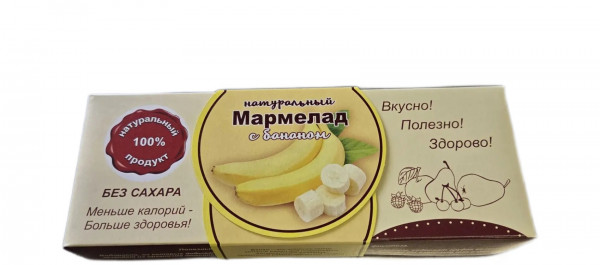 №2 Мармелад натуральный "Банан" 140г  в Новоуральске