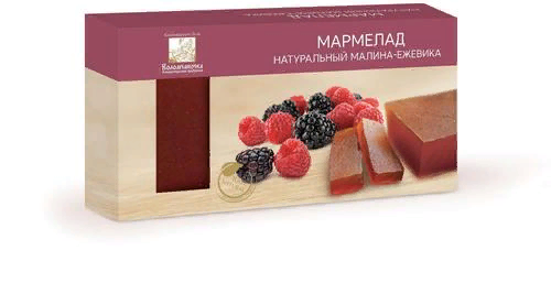 №2 Мармелад пластовый 210г МАЛИНА-ЕЖЕВИКА в Новоуральске
