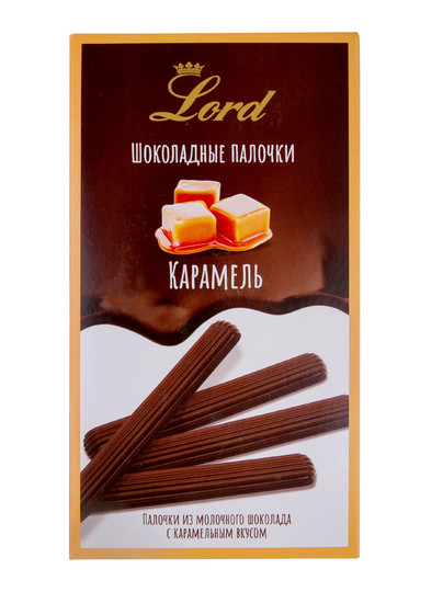 №1 TM LORD Палочки из молочного шоколада с карамельным вкусом, 80 гр в Новоуральске