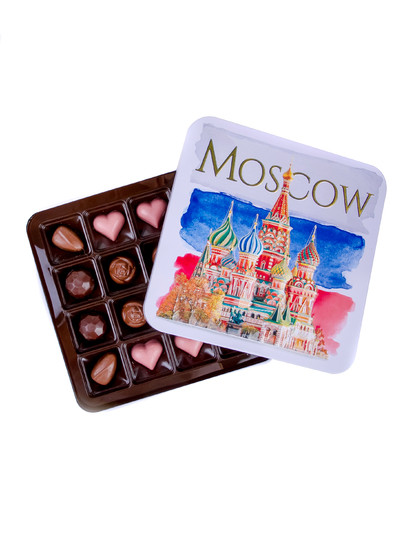  TM LORD Конфеты шоколадны MOSCOW(металлическая коробка)195г) в Новоуральске