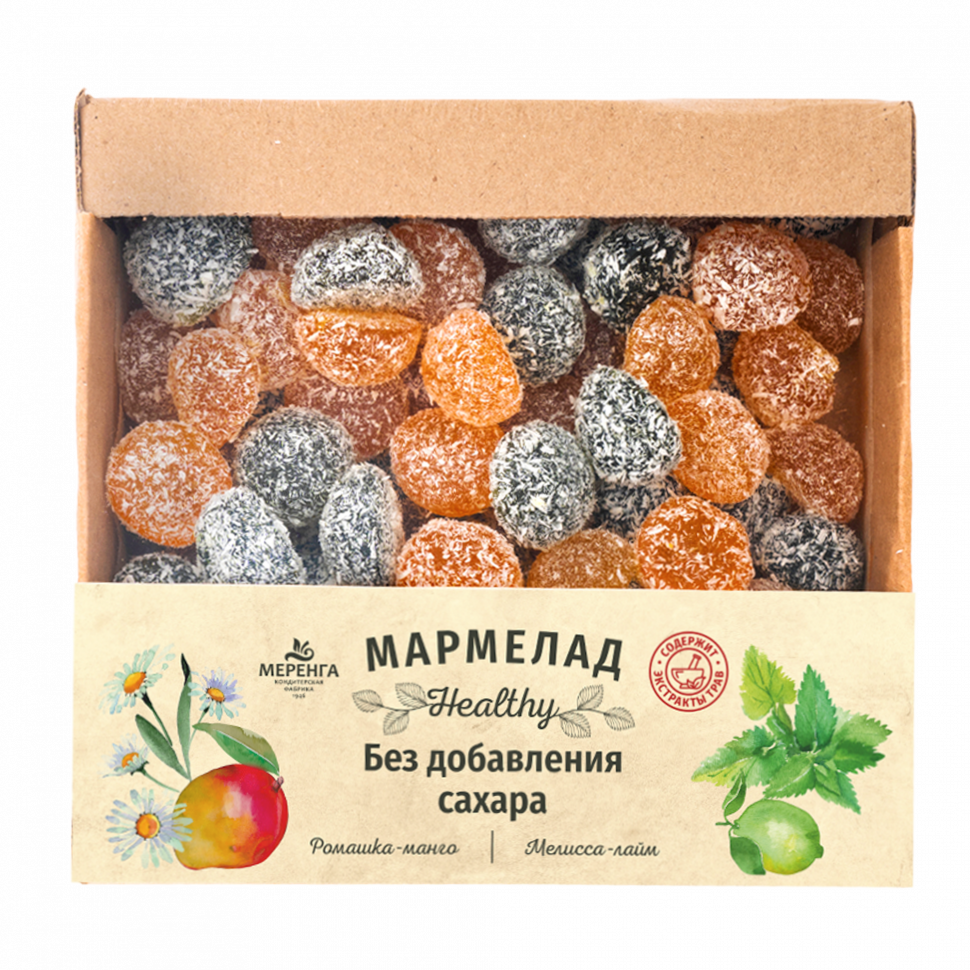  Меренга Мармелад в кокосовой обсыпке Ромашка+Мелисса , 800г     в Новоуральске